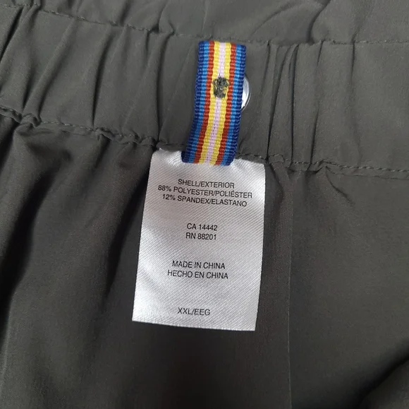 Modern Ambition Pants OLIVE Tie-Front Tapered Leg Pockets Elastic Waist Sz 2XL - Picture 13 of 16